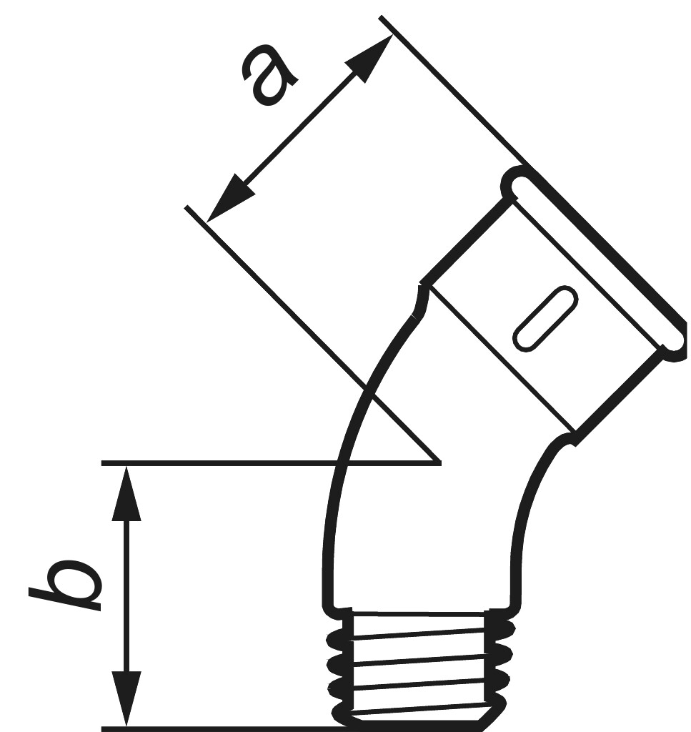 GF  40  long sweep bend 3    " zinc-plated